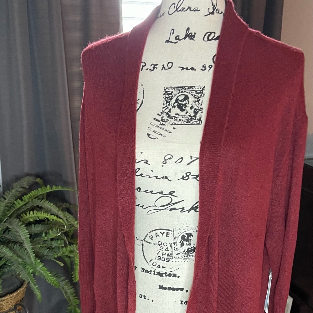 Sold - Sold - NWT- Treasure & Bond Deep Red/Orange Open Front - Picture 9 of 15